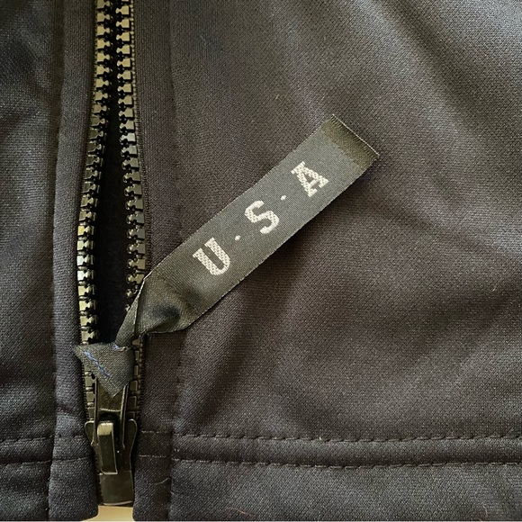 Vintage 90s United States Olympic Committee Black Jacket Made In USA Size XXL - Picture 6 of 11